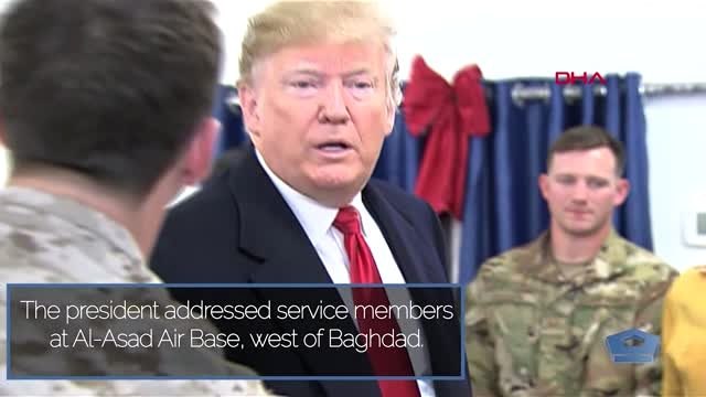 Trump'ın ayn el- esad üssü'nde abd askerlerini ziyareti - 26 aralık 2018