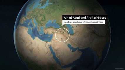 ايران تضرب قاعدتين يستخدمهما جنود أميركيون في العراق ردا على اغتيال سليماني