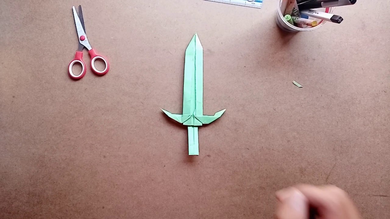 || How to make paper sword without tape and glue || SWORD ORIGAMI ||