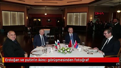 Erdoğan ve putin'in ikinci görüşmesinden fotoğraf