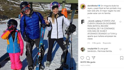 Bisbal y Rosanna comparten su día más especial en la nieve