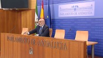 Rueda de prensa del grupo parlamentario andaluz Vox