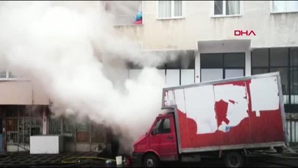 Ümraniye'de yatak imalathanesinde yangın