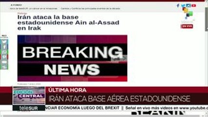 Irán ataca la base estadounidense Ain al-Assad en Irak