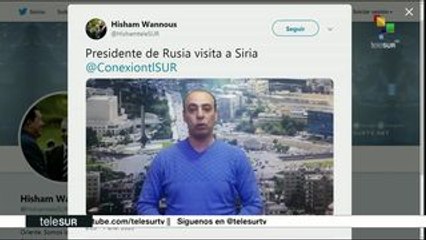 Realiza Vladimir Putin visita de manera sorpresiva a Siria