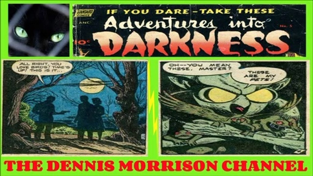 ADVENTURES IN DARKNESS -EERIE OLD TIME COMIC BOOK FROM 1952