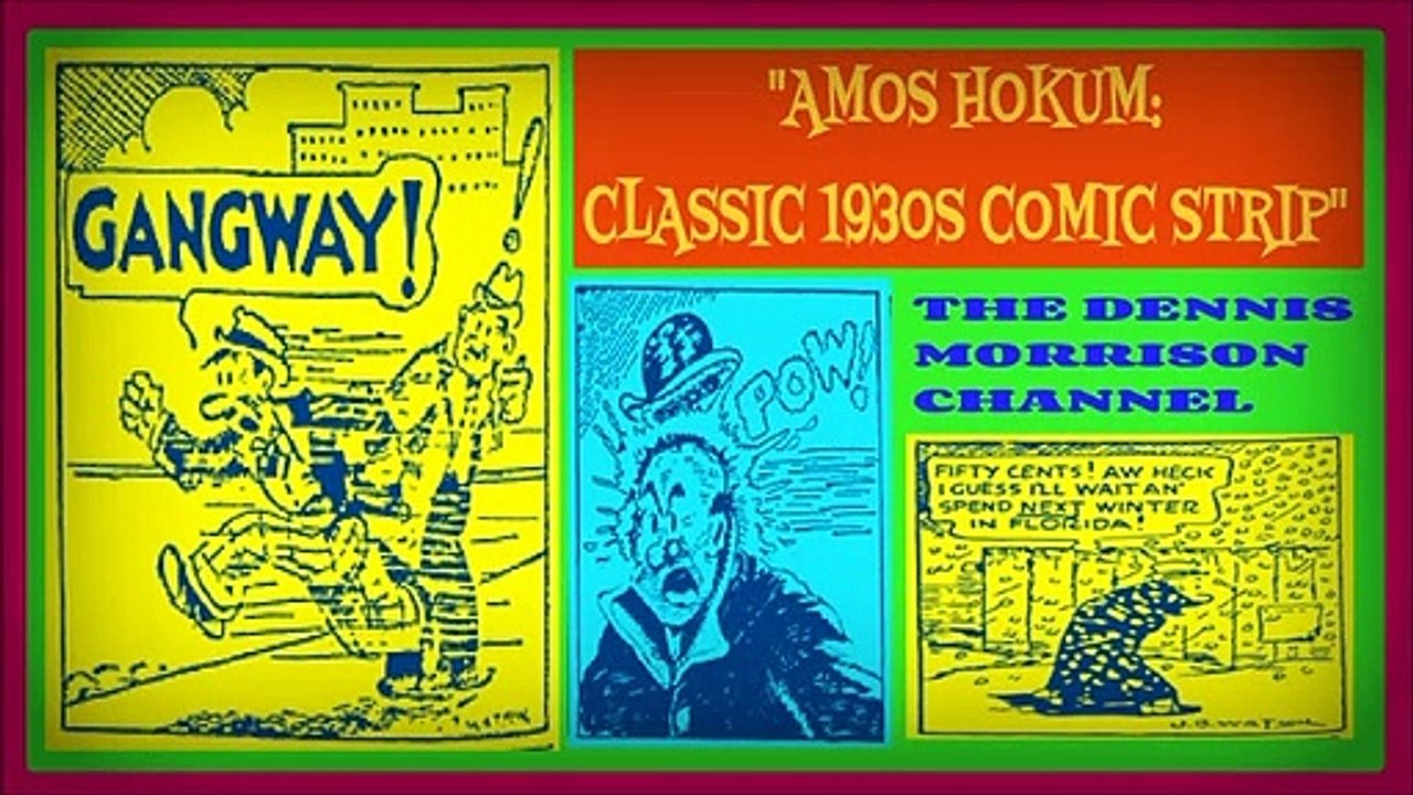 AMOS HOKUM - A CLASSIC FUNNY COMIC STRIP FROM THE 1930S