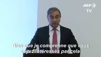 Carlos Ghosn: "Je ne suis pas là pour raconter comment j'ai fui le Japon"
