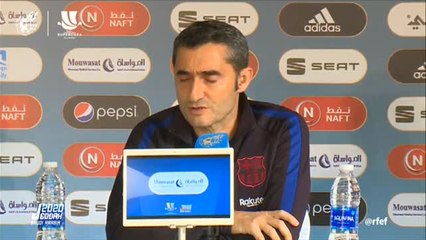 Valverde: "De momento solo tenemos un partido y es el de mañana"