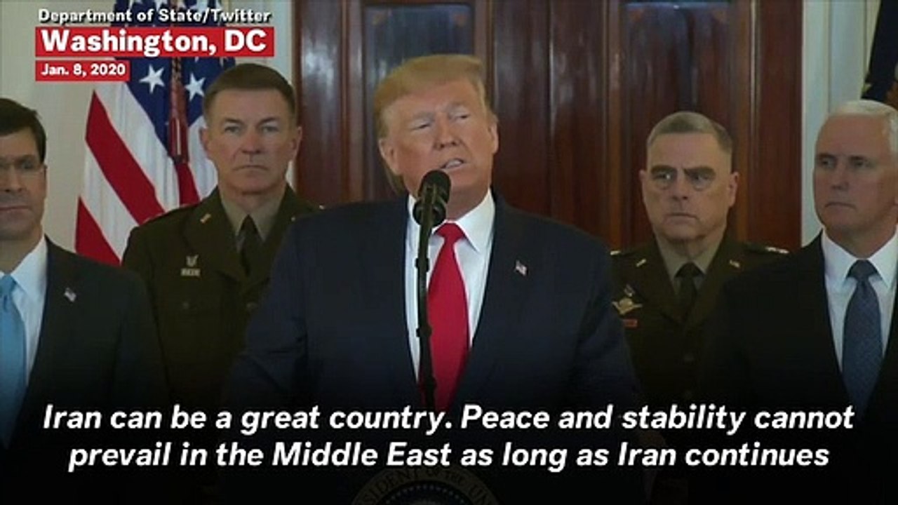 Trump: U.S. And Iran 'Should Work Together' Against ISIS, 'Embrace Peace' After Missile Strikes