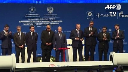Erdogan y Putin inauguran gasoducto y reclaman rebaja de tensiones entre Irán y EEUU