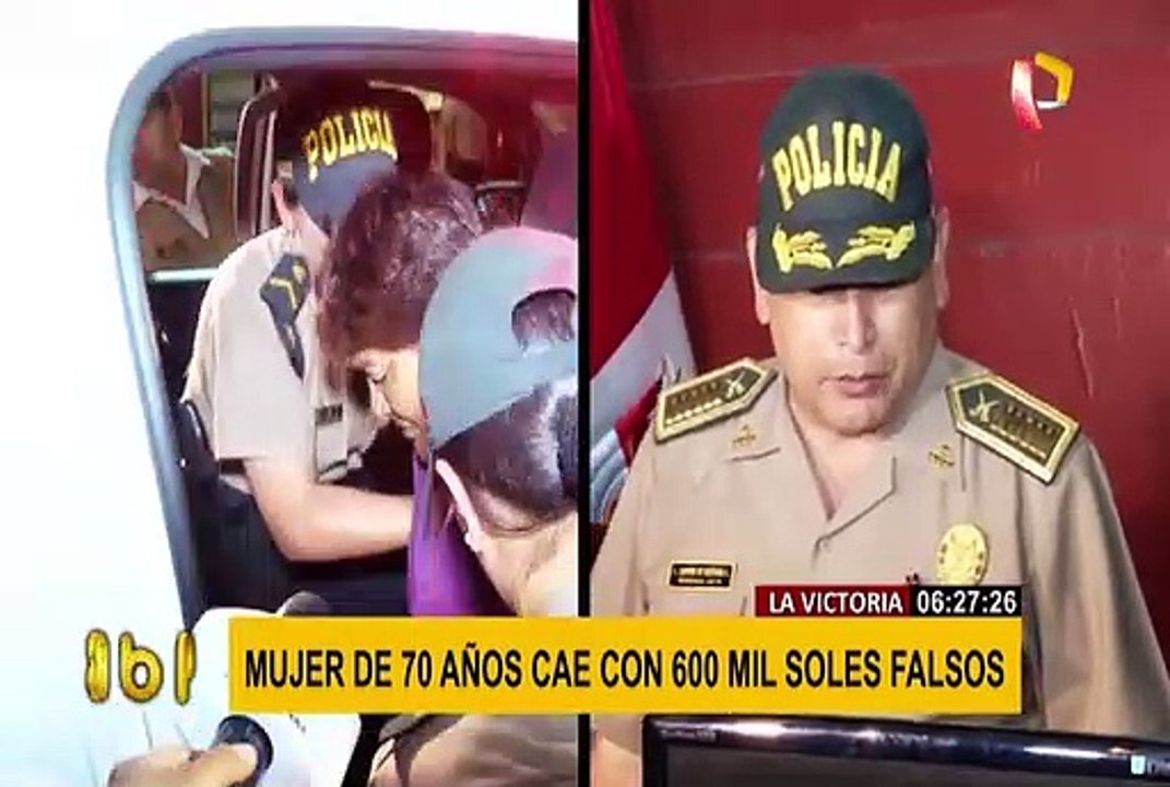 La Victoria: mujer de 70 años fue detenida con 600 mil soles falsos