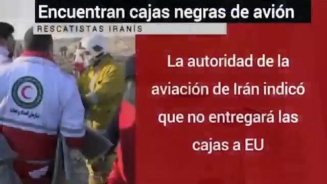 Hallan cajas negras de avión ucraniano que cayó en Teherán