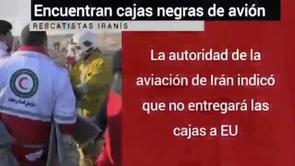 Hallan cajas negras de avión ucraniano que cayó en Teherán