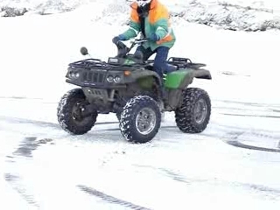 Sortie quad sur la neige suite