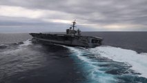 U.S. Navy Aircraft Carriers Extreme High-Speed Maneuvers