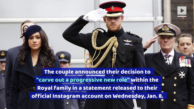 Prince Harry and Meghan Markle to 'Step Back' as Senior Royals