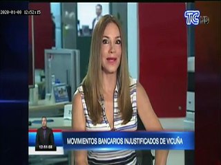 Movimientos bancarios injustificados de María Alejandra Vicuña