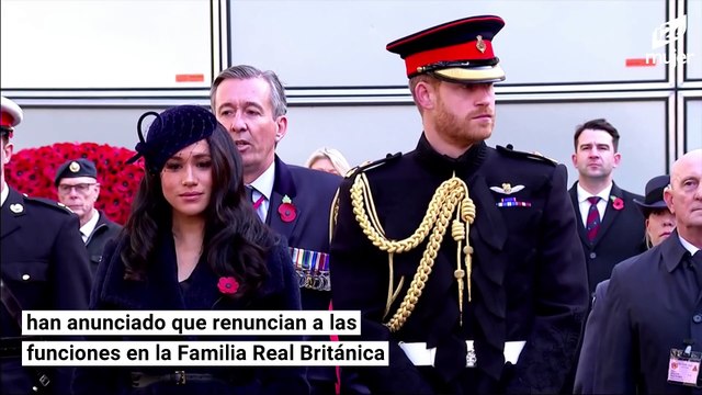 Meghan Markle y el príncipe Harry anuncian su retiro de la familia real