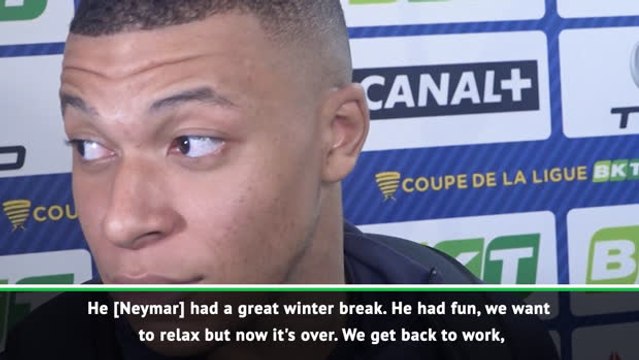 Neymar even tackles for PSG now, says Mbappe