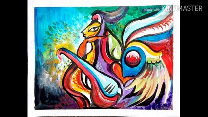 Step-by-Step Guide to Creating a Modern Music-Inspired Acrylic Painting 🎨