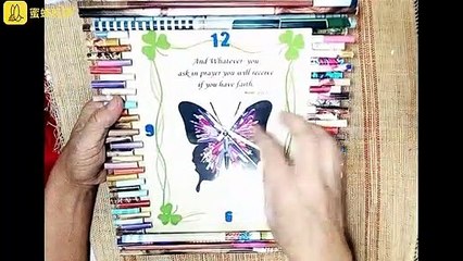 How to Make Wall Clock  from recycled paper