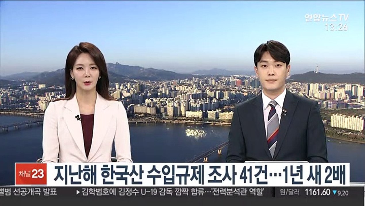 지난해 한국산 수입규제 조사 41건…1년 새 2배