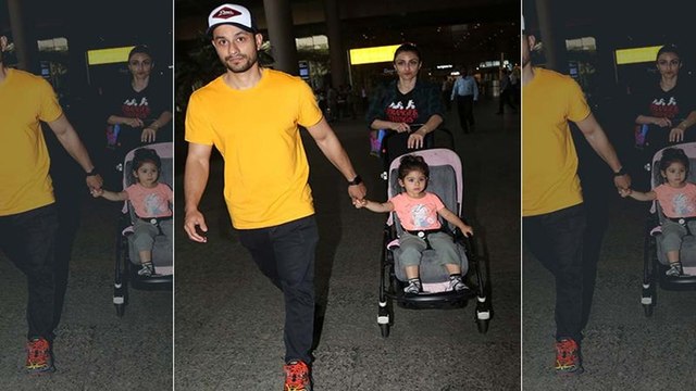 Kunal Kemmu And Soha Ali Khan Along With Tiny Tot Inaaya Naumi Kemmu Are Back In The Bay