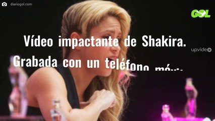 Vídeo impactante de Shakira. Grabada con un teléfono móvil ¡y se ve esto!