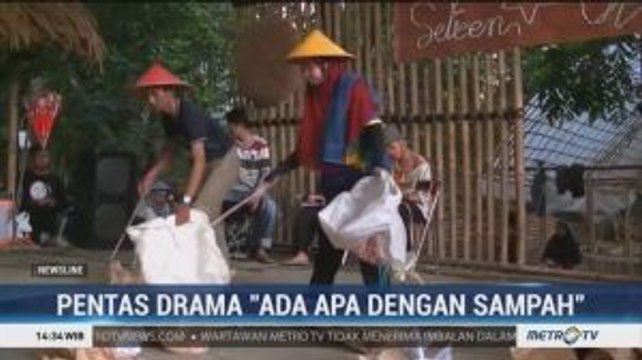Pemuda di Bantul Gelar Pentas Drama Ada Apa Dengan Sampah