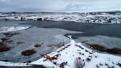 Frigya'da "kış manzarası" büyülüyor
