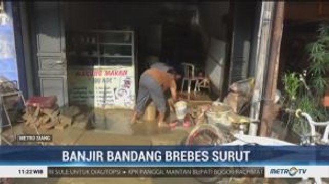 Banjir Bandang Brebes Berangsur Surut