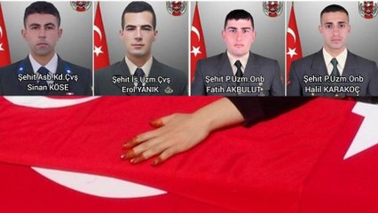 Türkiye şehitlerine ağlıyor