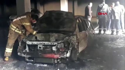 Beykoz'da otoparkta yangın, üst katlarda mahsur kalanlar kurtarıldı