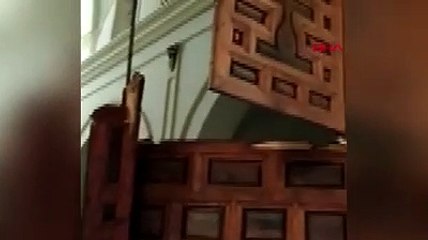 Kiliseye arabayla dalan adam: Şeytandan kaçtım