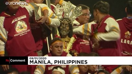 Huge crowds join Black Nazarene procession in the Philippines
