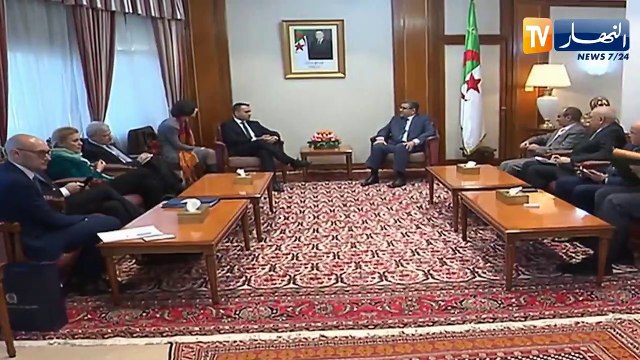 استقبال الوزير الأول عبد العزيز جراد لوزير الخارجية الإيطالي