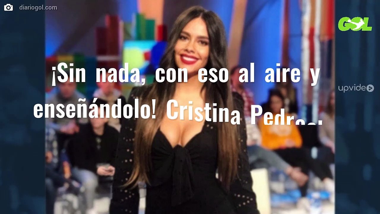 ¡Sin nada, con eso al aire y enseñándolo! Cristina Pedroche presume de tamaño