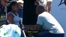 Coco Gauff tells off her dad for 'cursing' during Auckland defeat