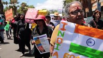 Activists against India's Citizenship Amendment Act take demands to the Indian Consulate in Cape Town