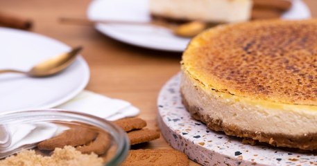 Le super cheesecake version crème brûlée