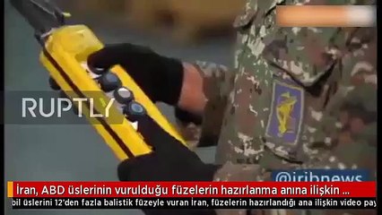 ABD üslerini vuran füzeleri böyle hazırlamışlar! İran'dan yeni füze videosu