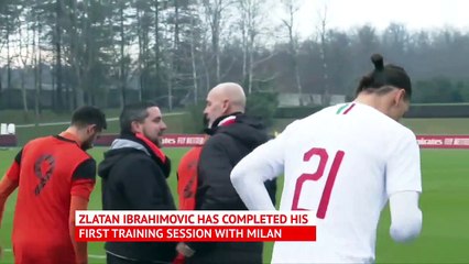 Ibrahimovic scores in first match since Milan return