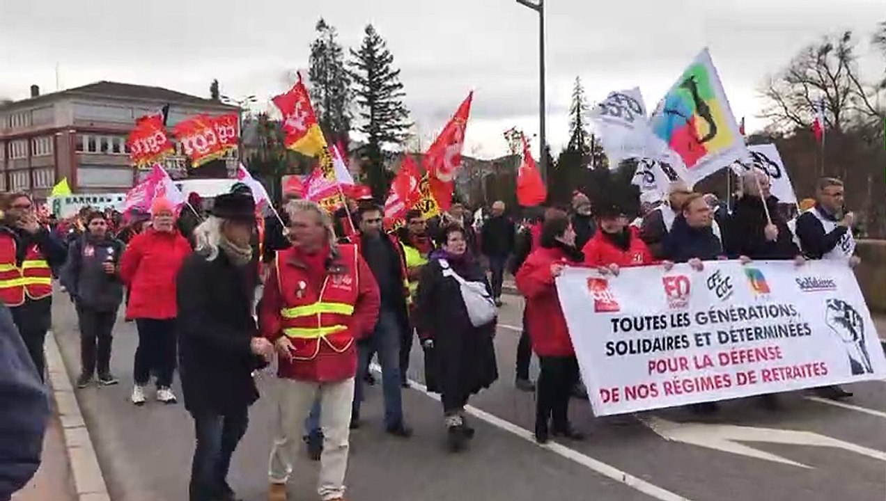 Environ 1 000 manifestants contre la réforme des retraites à Épinal