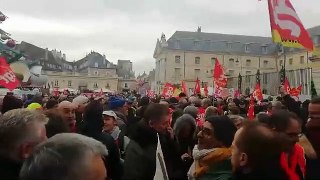 Mobilisation contre la réforme des retraites à Dijon ce jeudi 9 janvier