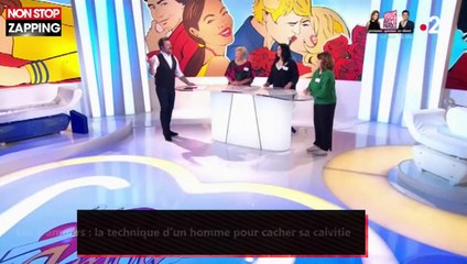 Les Z’amours : la technique d’un homme pour cacher sa calvitie (vidéo)
