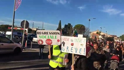 À Montélimar, entre 1 500 et 2 000 manifestants contre la réforme des retraites