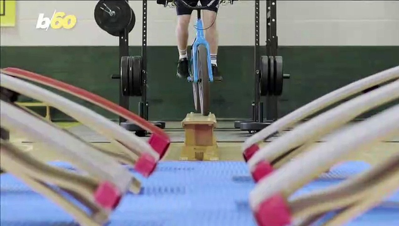This Cyclists Flips and Jumps His Way Through a New Brand of Extreme Spin Class