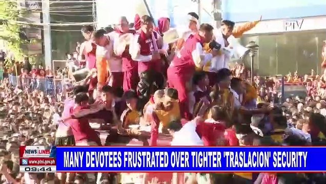 Many devotees frustrated over tighter 'Traslacion' security