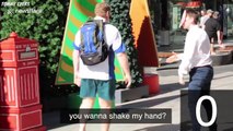 Aussie YouTuber mocks Scott Morrison attempting to get handshakes from the public
